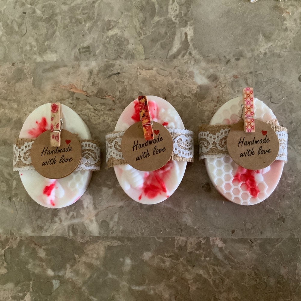 Three Bars Handmade Organic Peppermint Soap